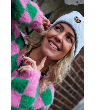 MUTS HART BLAUW LEOPARD