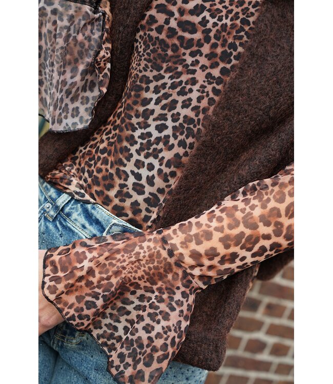 MESH TOP LEOPARD