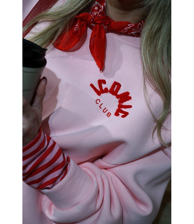 ICONIC SWEATER ROZE ROOD