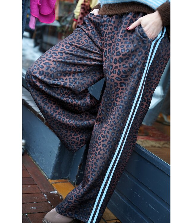 LEOPARD BROEK BLAUW