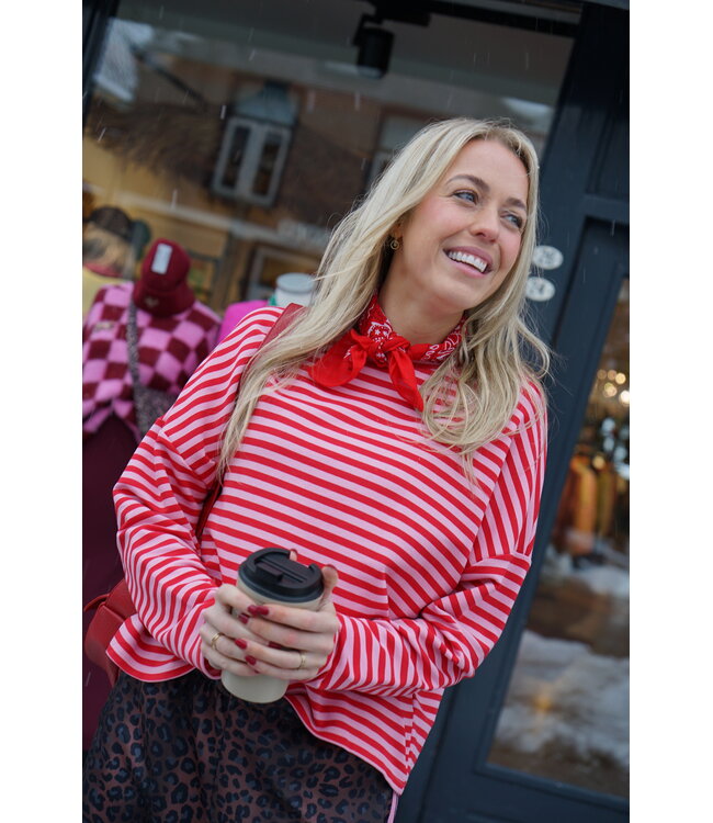 STREEP TOP KIM ROOD ROZE