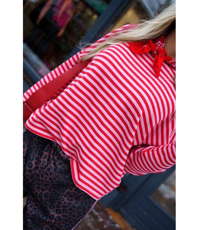 STREEP TOP KIM ROOD ROZE