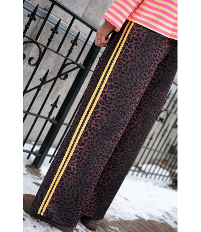 LEOPARD BROEK GEEL