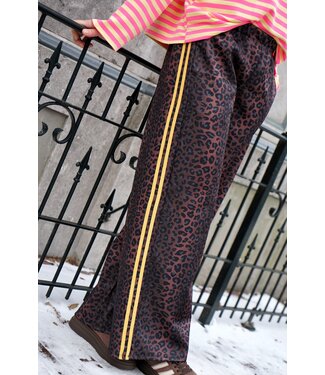 LEOPARD BROEK GEEL