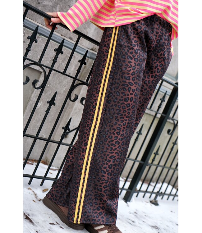 LEOPARD BROEK GEEL