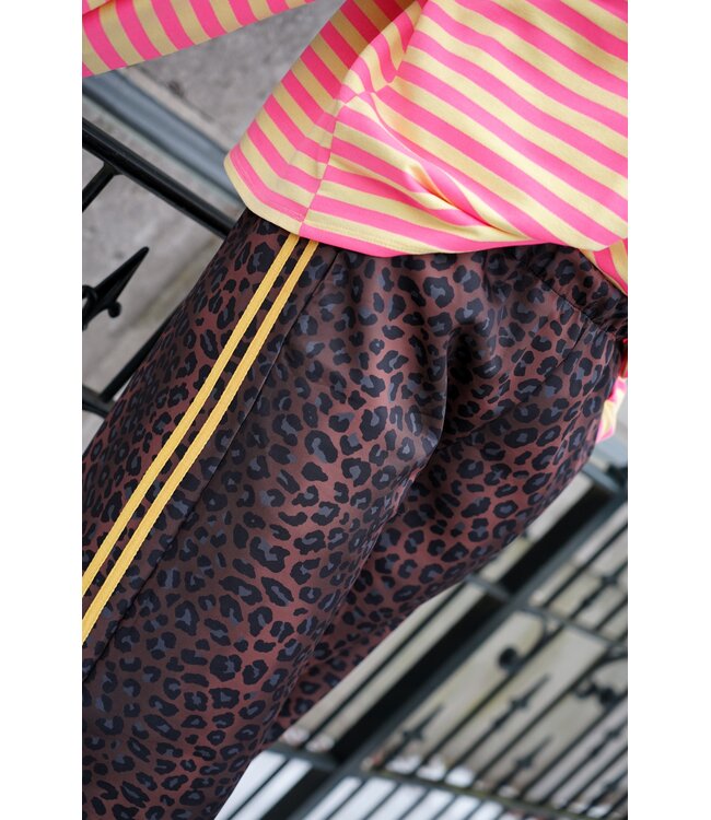 LEOPARD BROEK GEEL