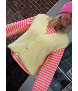 GEBREID GILET GEEL