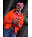 STREEP TOP KIM ROZE ORANJE