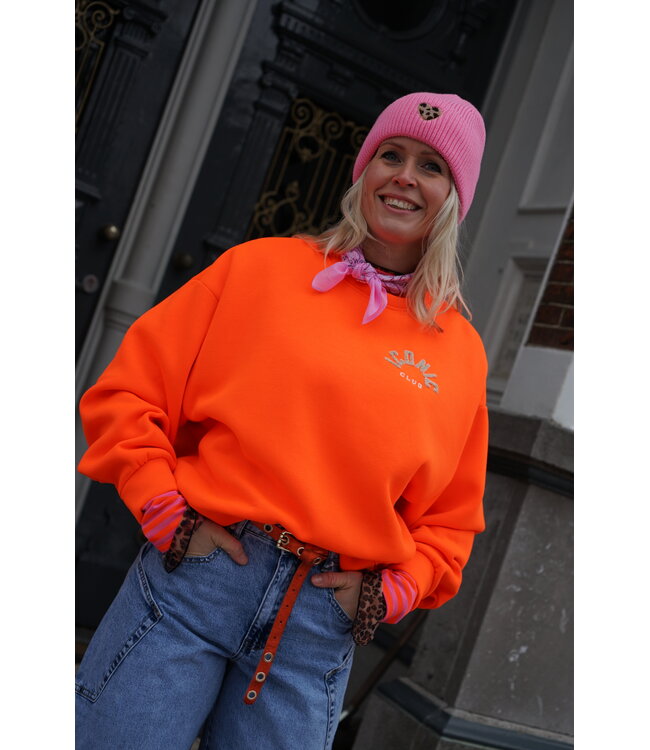 ICONIC SWEATER ORANJE BEIGE