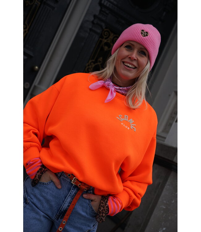 ICONIC SWEATER ORANJE BEIGE