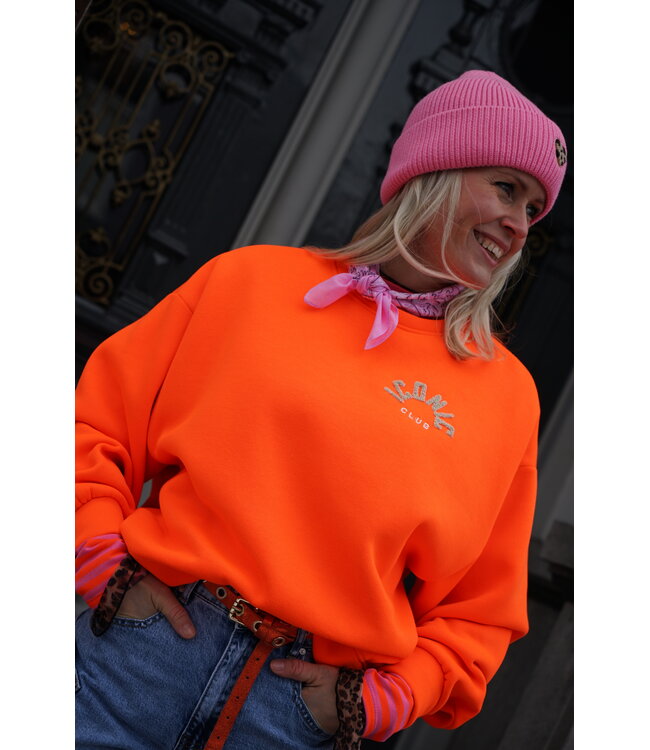 ICONIC SWEATER ORANJE BEIGE