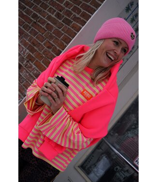 STREEP TOP LIV SOHO ROZE GEEL
