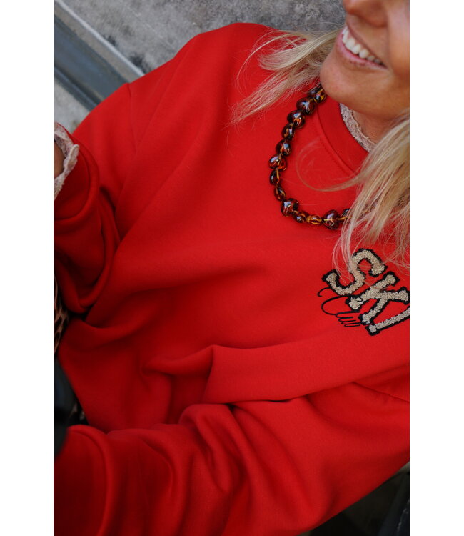 SWEATER SKI CLUB ROOD