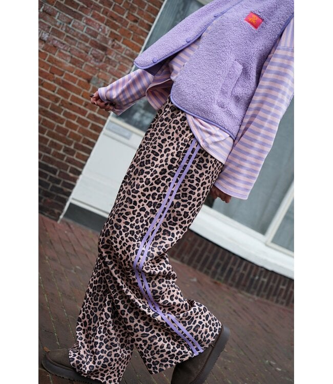 LEOPARD BROEK NOA LILA