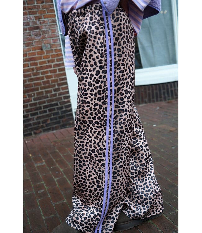 LEOPARD BROEK NOA LILA