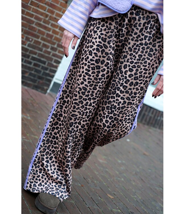 LEOPARD BROEK NOA LILA