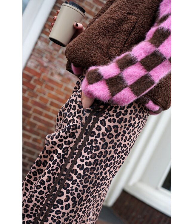 LEOPARD BROEK NOA BRUIN