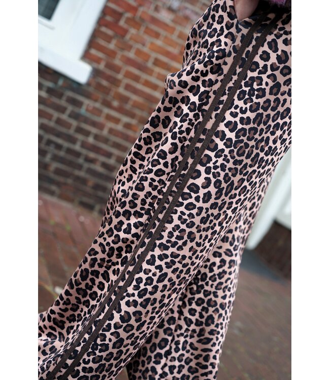 LEOPARD BROEK NOA BRUIN