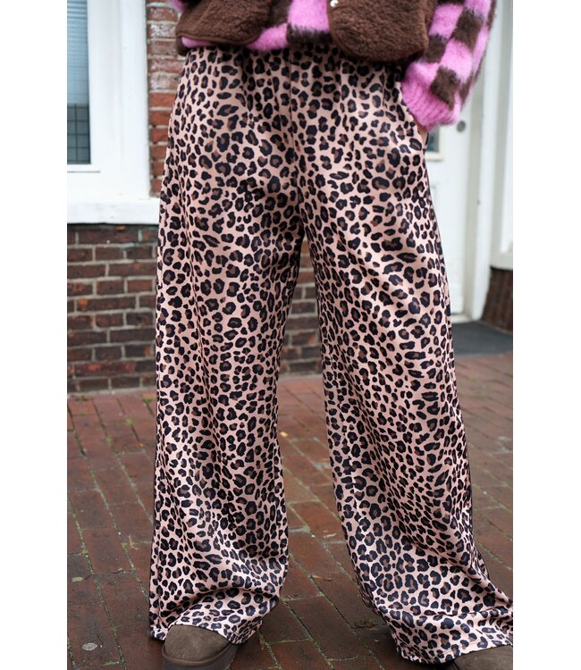 LEOPARD BROEK NOA BRUIN