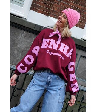 SWEATER COPENHAGEN BRUGUNDY ROZE