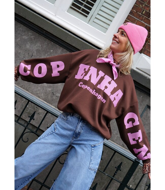 SWEATER COPENHAGEN BRUIN ROZE