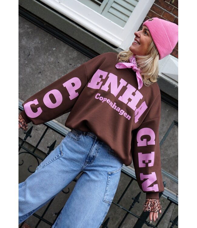 SWEATER COPENHAGEN BRUIN ROZE