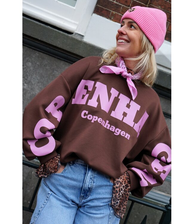 SWEATER COPENHAGEN BRUIN ROZE