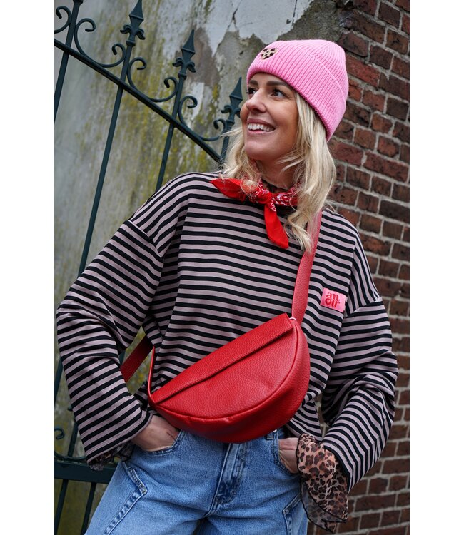 STREEP TOP AMOUR BRUIN TAUPE