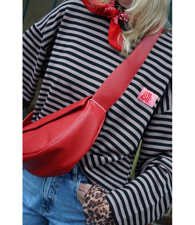 STREEP TOP AMOUR BRUIN TAUPE