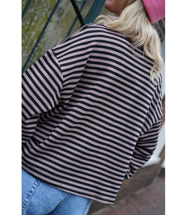 STREEP TOP AMOUR BRUIN TAUPE