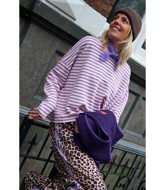 STREEP TOP KIM LILA ECRU