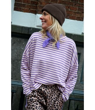 STREEP TOP KIM LILA ECRU