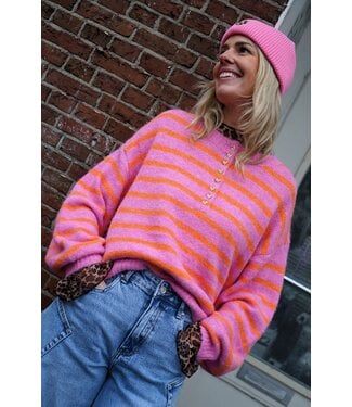 HARTJES TRUI STREEP ROZE ORANJE