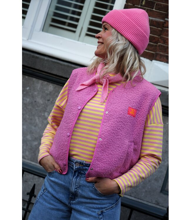 GILET OUT OF OFFICE ROZE