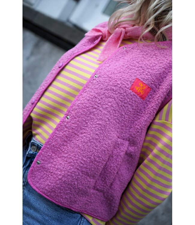 GILET OUT OF OFFICE ROZE