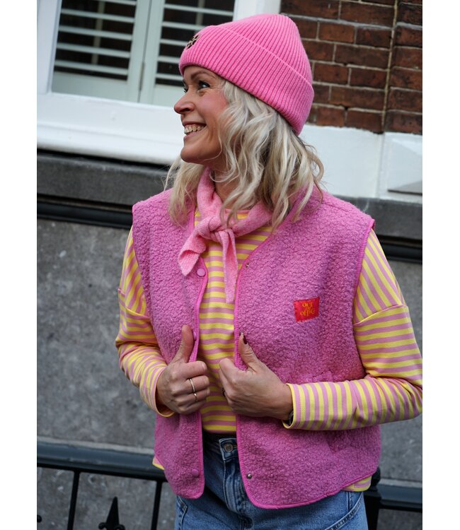 GILET OUT OF OFFICE ROZE