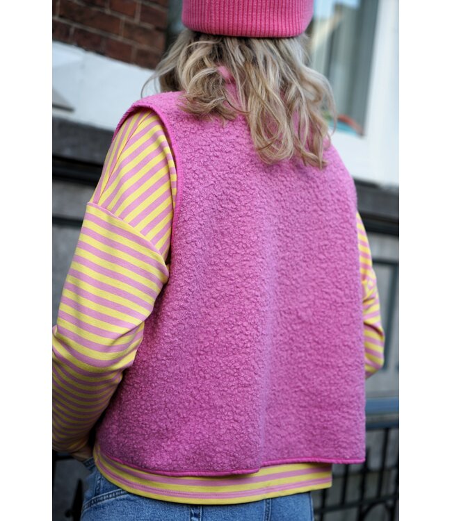GILET OUT OF OFFICE ROZE