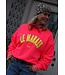 SWEATER LE MARAIS NEON ROZE GEEL