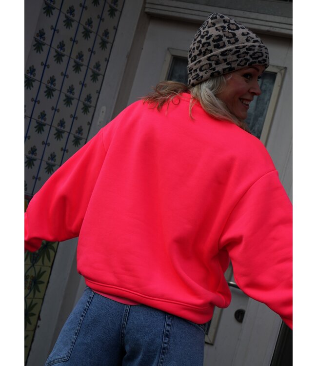 SWEATER LE MARAIS ROZE GEEL