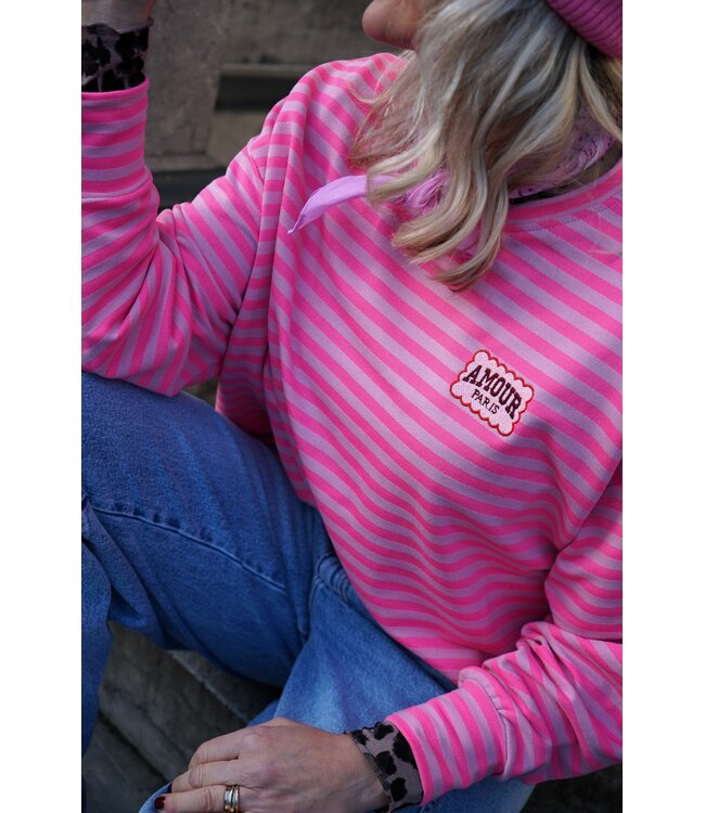 STREEP TOP AMOUR FUCHSIA ROZE