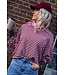 STREEP TOP AMOUR BURGUNDY ROZE