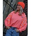 STREEP TOP AMOUR ORANJE ROZE