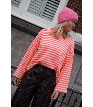 STREEP TOP LIV ROZE GEEL