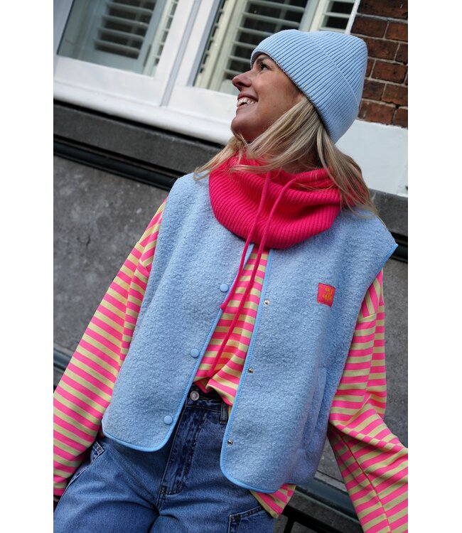 GILET OUT OF OFFICE LICHTBLAUW