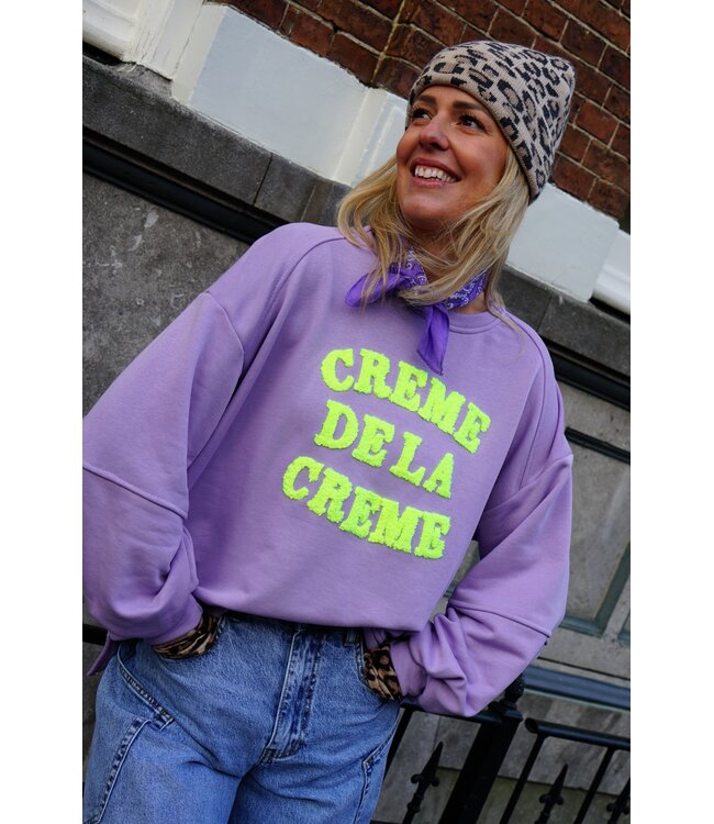 SWEATER CREME DE LA CREME LILA