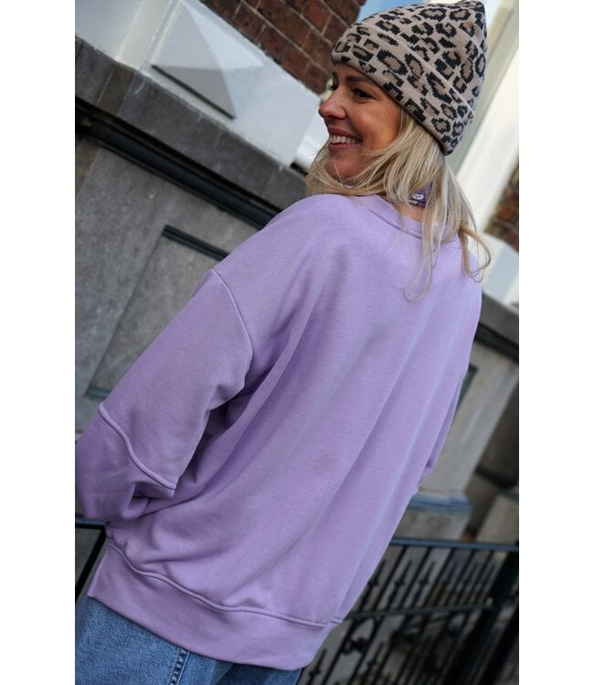 SWEATER CREME DE LA CREME LILA