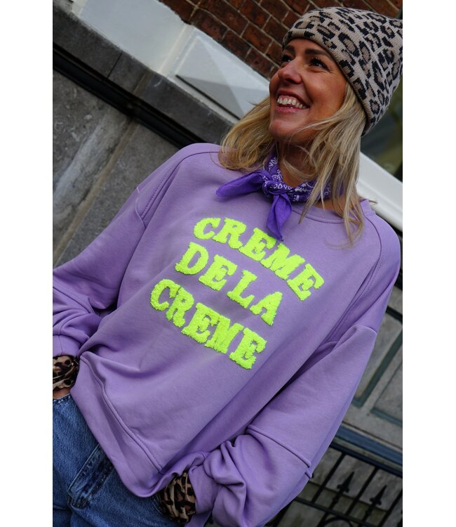 SWEATER CREME DE LA CREME LILA