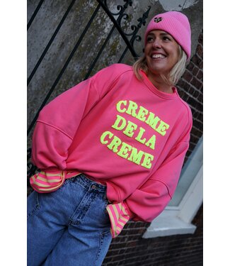 SWEATER CREME DE LA CREME ROZE GEEL