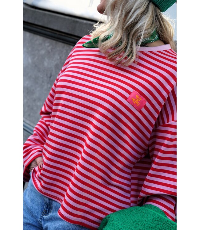 STREEP TOP OUT OF OFFICE ROOD ROZE