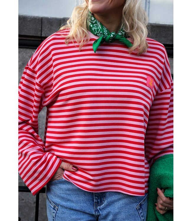 STREEP TOP OUT OF OFFICE ROOD ROZE